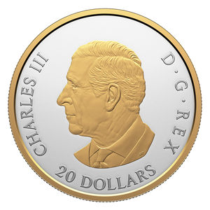 2025 1oz $20 ANIMAL PORTRAITS: GREY WOLF FINE SILVER COIN