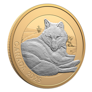 2025 1oz $20 ANIMAL PORTRAITS: GREY WOLF FINE SILVER COIN