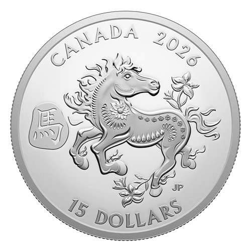 2026 1oz $15 LUNAR YEAR OF THE HORSE FINE SILVER COIN