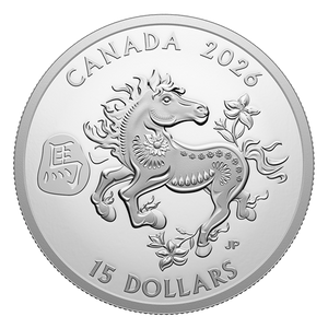 2026 1oz $15 LUNAR YEAR OF THE HORSE FINE SILVER COIN