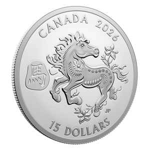 2026 1oz $15 LUNAR YEAR OF THE HORSE FINE SILVER COIN