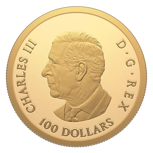 2026 $100 Lunar Year of the Horse 1/2 oz pure gold coin - obverse