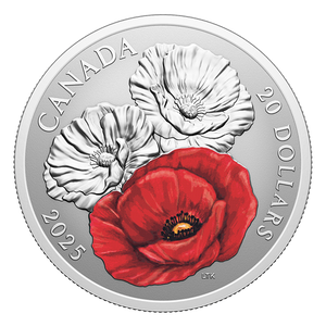 2025 1oz $20 REMEMBRANCE DAY FINE SILVER COIN