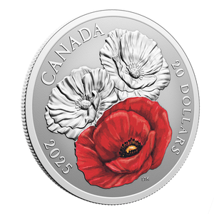 2025 1oz $20 REMEMBRANCE DAY FINE SILVER COIN