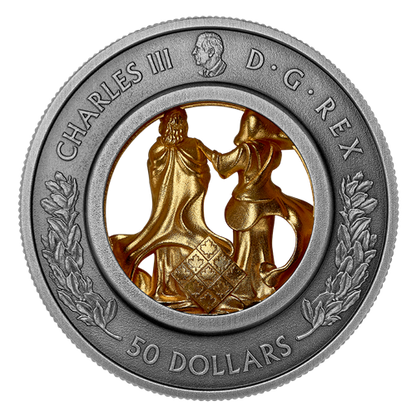 2025 $50 ALLEGORIES OF JUSTICE AND TRUTH FINE SILVER COIN (4.6oz)