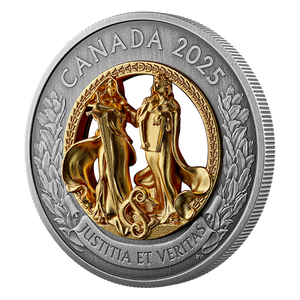 2025 $50 ALLEGORIES OF JUSTICE AND TRUTH FINE SILVER COIN (4.6oz)