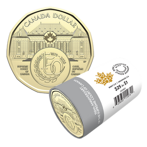 2025 $1 150TH ANNIVERSARY OF THE SUPREME COURT OF CANADA NON-COLOURIZED SPECIAL WRAP ROLL