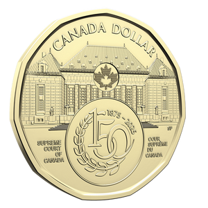 2025 $1 150TH ANNIVERSARY OF THE SUPREME COURT OF CANADA NON-COLOURIZED SPECIAL WRAP ROLL