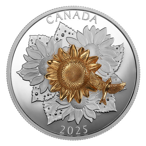 2025 5oz $50 THE GOLDFINCH AND THE BLOOM