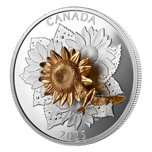 2025 5oz $50 THE GOLDFINCH AND THE BLOOM