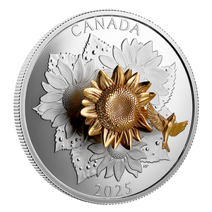 2025 5oz $50 THE GOLDFINCH AND THE BLOOM