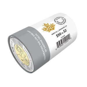 2025 2-DOLLAR CELEBRATING THE LIFE AND ART OF DAPHNE ODJIG NON-COLOURIZED SPECIAL WRAP ROLL