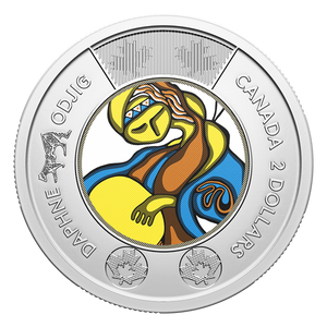 2025 2-DOLLAR CELEBRATING THE LIFE AND ART OF DAPHNE ODJIG COLOURIZED SPECIAL WRAP ROLL