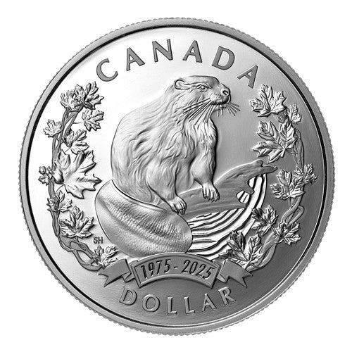2025 - SPECIAL EDITION PROOF SILVER DOLLAR - 50TH ANNIVERSARY OF THE BEAVER AS AN OFFICIAL SYMBOL