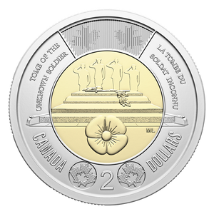 2025 $2 COLLECTOR KEEPSAKE CARD - HONOURING CANADA'S UNKNOWN SOLDIER