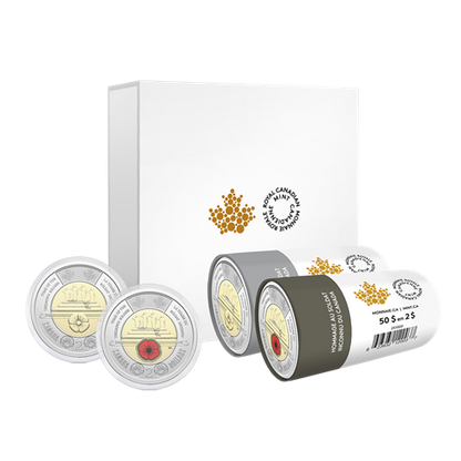 2025 1oz $2 SPECIAL WRAP ROLL BOX SET - HONOURING CANADA'S UNKNOWN SOLDIER