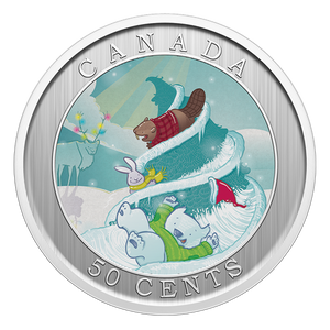 2025 50c WHIMSICAL HOLIDAY TREE LENTICULAR COIN