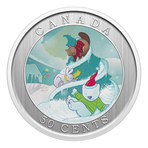 2025 50c WHIMSICAL HOLIDAY TREE LENTICULAR COIN