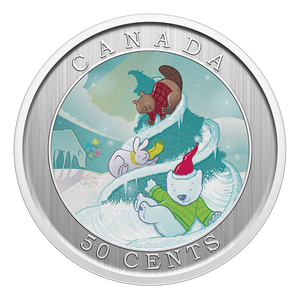2025 50c WHIMSICAL HOLIDAY TREE LENTICULAR COIN
