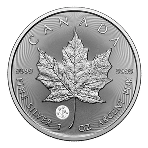 E-TRANSFER ONLY - 2026 1oz $5 TREASURED MAPLE LEAF: CELEBRATION - 1 OZ PURE SILVER  BULLION COIN