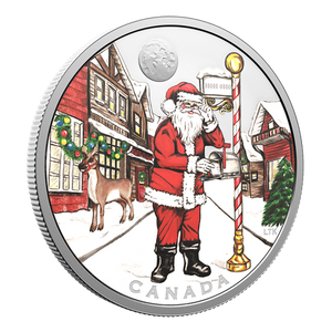 2025 1oz $20 DEAR SANTA FINE SILVER COIN (WITH BLACK LIGHTS)