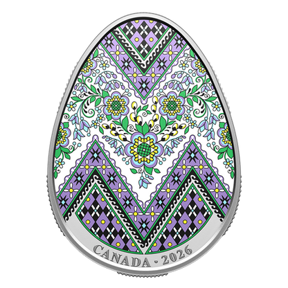 2026 1oz $20 PYSANKA FINE SILVER COIN