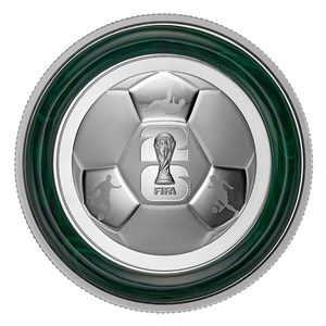 2026 $50 10oz FIFA WORLD CUP 2026TM/MC: THE TROPHY FINE SILVER COIN