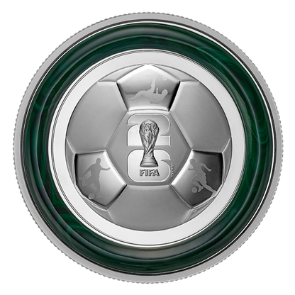 2026 $50 10oz FIFA WORLD CUP 2026TM/MC: THE TROPHY FINE SILVER COIN