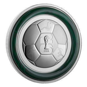 2026 $50 10oz FIFA WORLD CUP 2026TM/MC: THE TROPHY FINE SILVER COIN