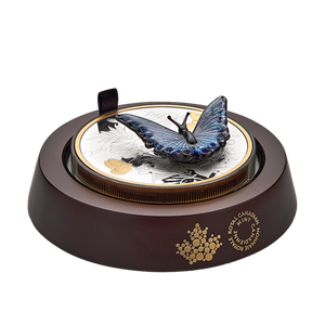2026 MURANO SILVER BLUE BUTTERFLY - HALF KILO FINE SILVER COIN