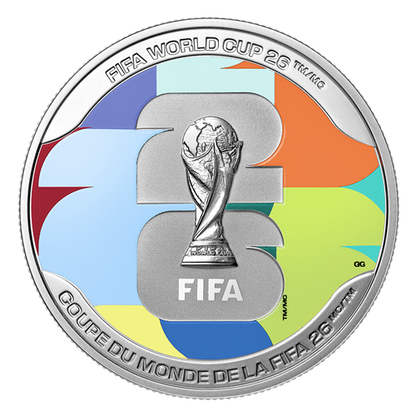 2026 1oz $20 FIFA WORLD CUP 2026ᵀᴹ : WE ARE 26ᵀᴹ FINE SILVER COIN