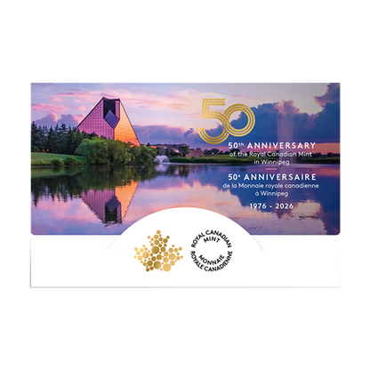 2026 50TH ANNIVERSARY OF THE ROYAL CANADIAN MINT WINNIPEG NON-CIRCULATION SET