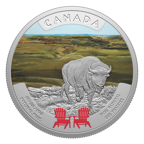 2026 1oz $20 CANADA'S NATIONAL PARKS - GRASSLANDS NATIONAL PARK FINE SILVER COIN