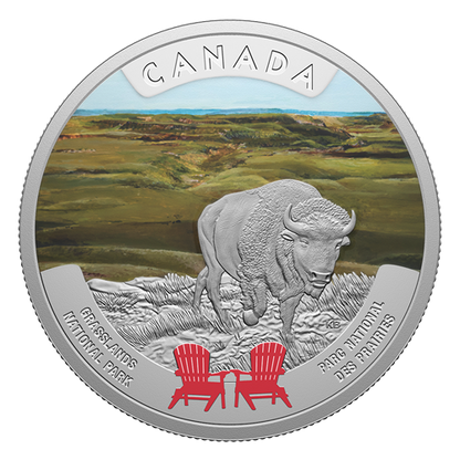2026 1oz $20 CANADA'S NATIONAL PARKS - GRASSLANDS NATIONAL PARK FINE SILVER COIN