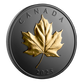 2025 1oz $20 GILDED ELEGANT MAPLE FINE SILVER COIN