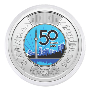 2026 $2 50TH ANNIVERSARY OF THE CN TOWER SPECIAL WRAP ROLL BOX SET