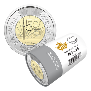 2026 $2 50TH ANNIVERSARY OF THE CON TOWER NON-COLOURIZED SPECIAL WRAP ROLL