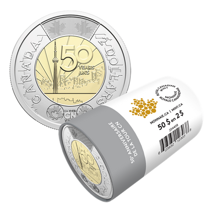 2026 $2 50TH ANNIVERSARY OF THE CON TOWER NON-COLOURIZED SPECIAL WRAP ROLL