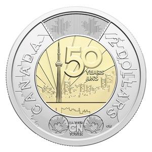 2026 $2 50TH ANNIVERSARY OF THE CON TOWER NON-COLOURIZED SPECIAL WRAP ROLL