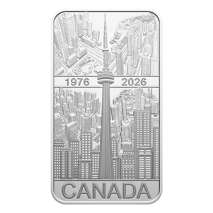 2026 $20 1oz 50TH ANNIVERSARY OF THE CN TOWER FINE SILVER COIN