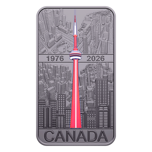 2026 $20 1oz 50TH ANNIVERSARY OF THE CN TOWER FINE SILVER COIN