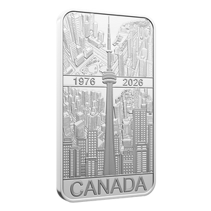 2026 $20 1oz 50TH ANNIVERSARY OF THE CN TOWER FINE SILVER COIN