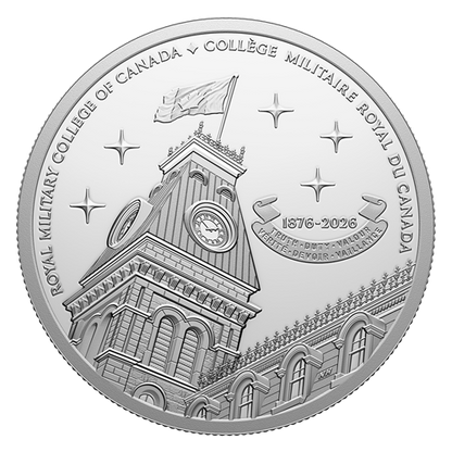 2026 1oz $20 150TH ANNIVERSARY OF THE ROYAL MILITARY COLLEGE OF CANADA FINE SILVER COIN