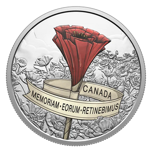 2026 $20 Remembrance Day 1 oz fine silver coin - reverse