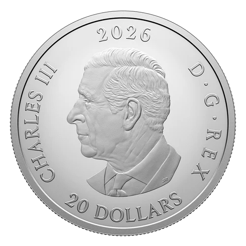 2026 $20 Remembrance Day 1 oz fine silver coin - obverse