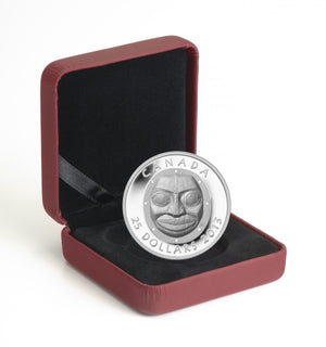 2013 $25 - GRANDMOTHER MOON MASK - FINE SILVER COIN