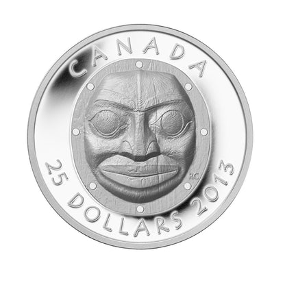 2013 $25 - GRANDMOTHER MOON MASK - FINE SILVER COIN
