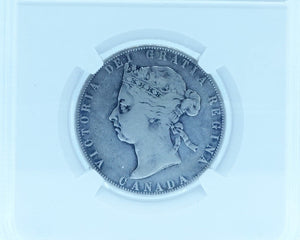 1900 50 CENT CANADA OBV.4 – F 12 – GRADED