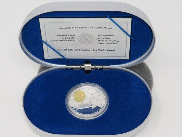 1997 1oz $20 CANADAIR F-86 SABRE: THE GOLDEN HAWKS