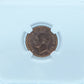 1949 1 CENT CANADA ABLD “A” POINTS BETWEEN LARGE DENTICLE – MS 64 – GRADED (348-002)